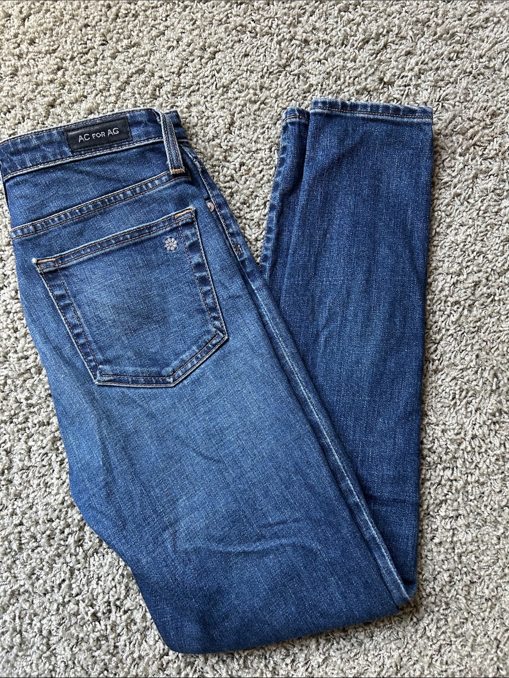 Ag Adriano Goldschmied x Alexa Chung 🌸 Dark Blue Skinny Jeans